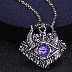 💝Turkish devil skull Eye Unisex Pendant Necklace, BL55590191